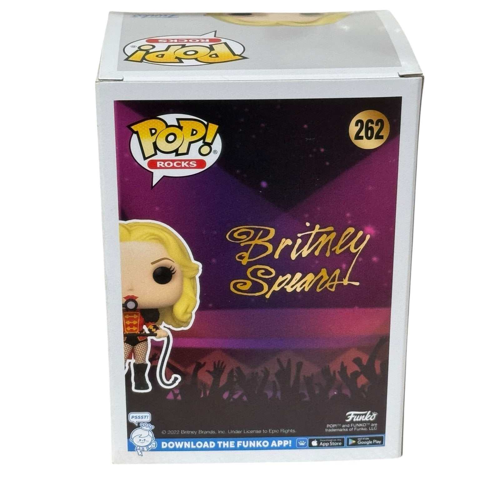 Funko Pop Britney Spears 262 Circus Outfit Pop Rocks vinyl figure in original box