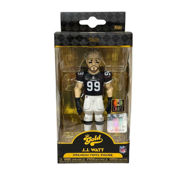 Funko Gold J.J. Watt Chase Edition NFL vinyl figure in Arizona Cardinals uniform in packaging
