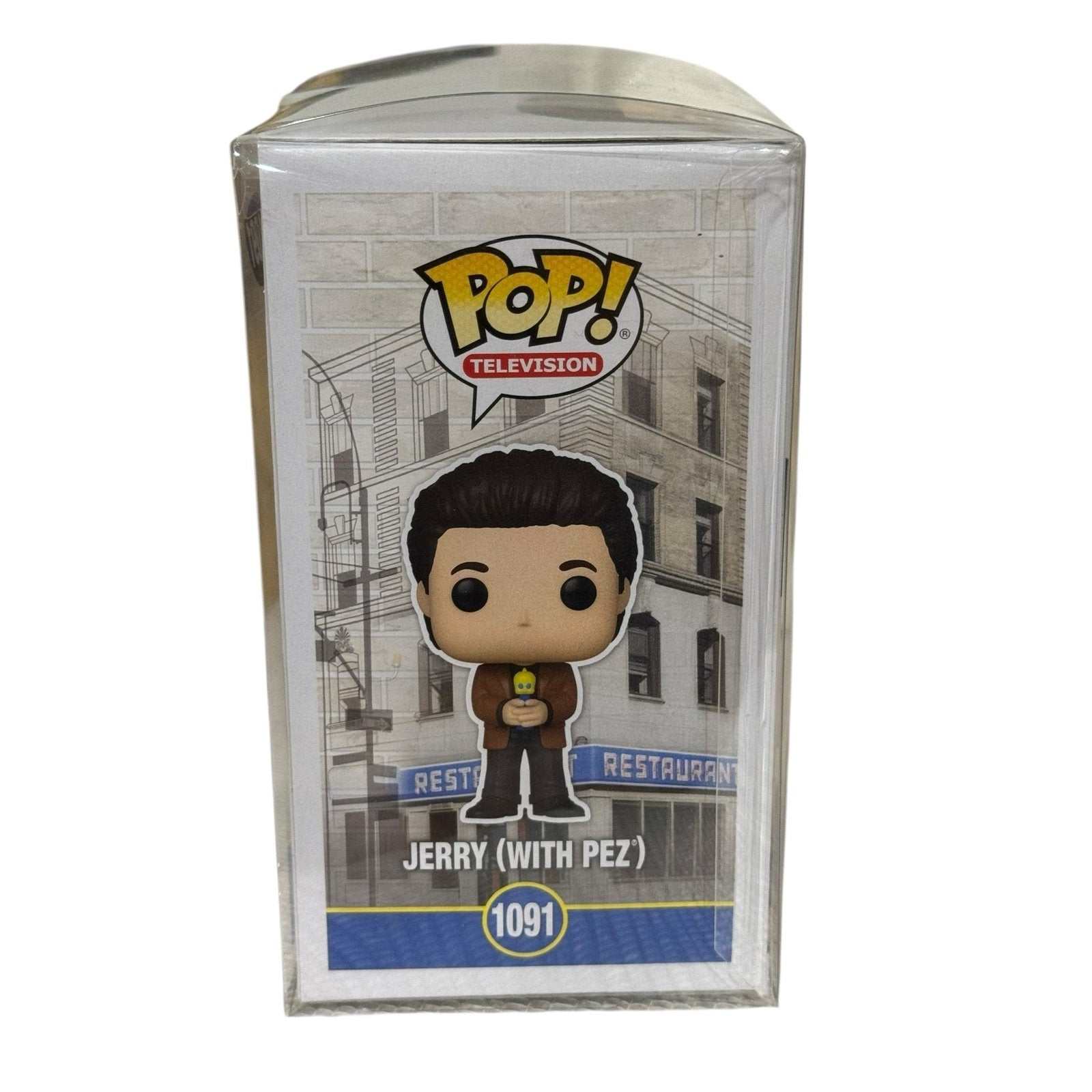 Seinfeld Jerry Funko Pop 1091 Walmart exclusive holding Pez dispenser collectible figure