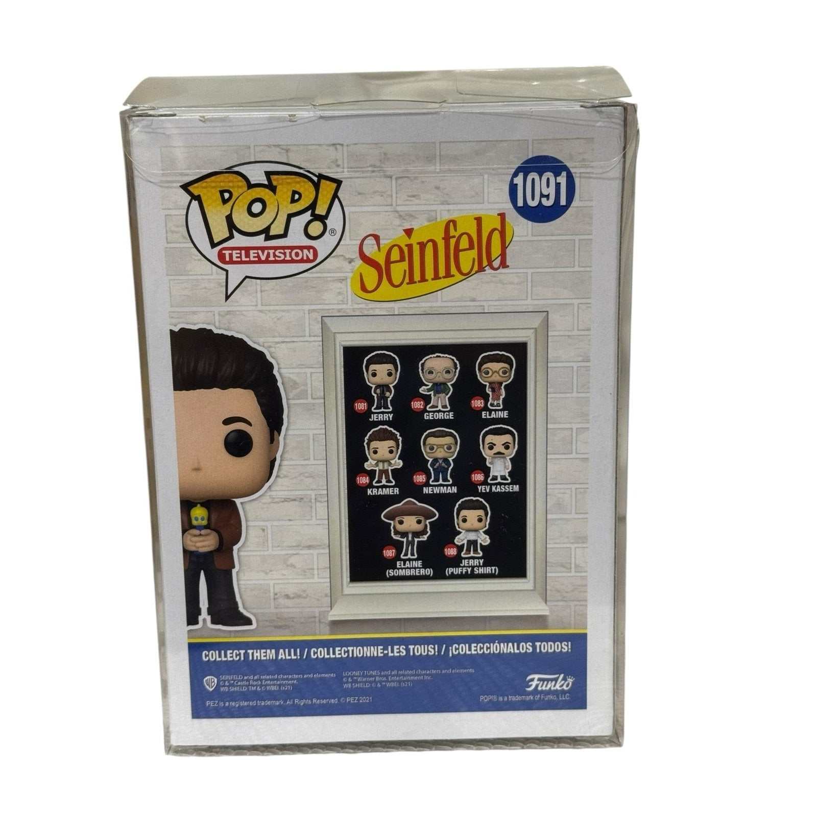 Seinfeld Jerry Funko Pop 1091 Walmart Exclusive holding Pez dispenser collectible figure