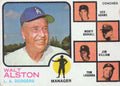 Walt Alston Manager Topps 1969 Topps MLB Walt Alston Manager Los Angeles Dodgers Vintage Card