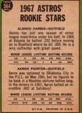 Astros Topps 1967 Topps MLB Astros Rookie Stars Alonzo Harris Aaron Pointer RC Houston