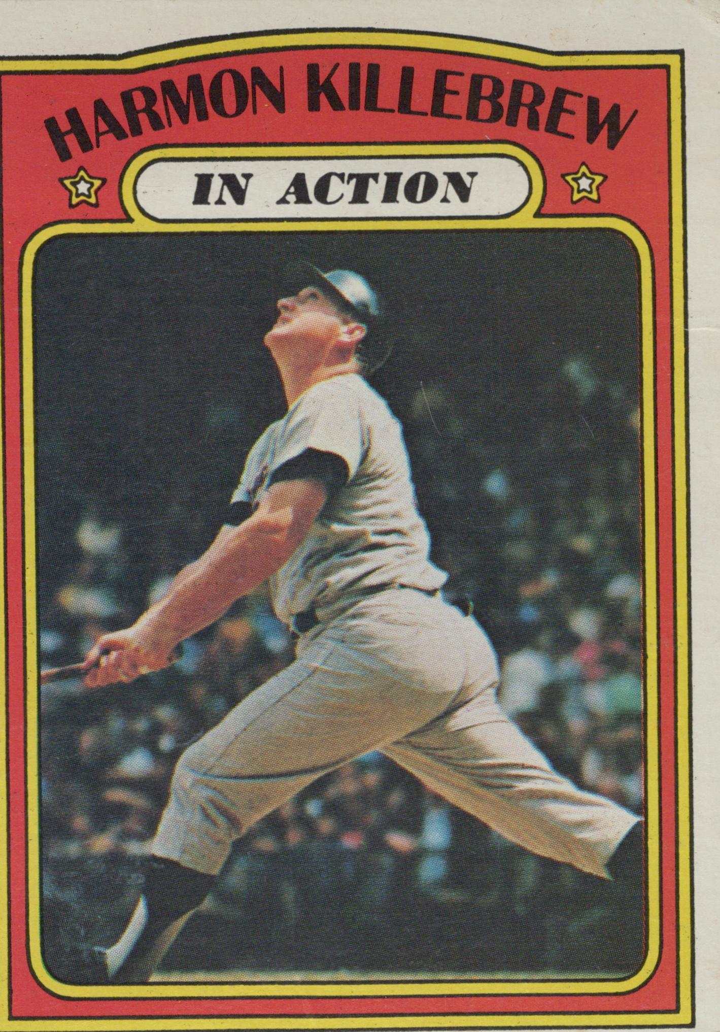 Harmon Killebrew 1971 Topps vintage Minnesota Twins MLB Hall of Fame baseball card in excellent condition