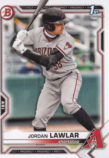 2021 Bowman 1st Jordan Lawlar Arizona Diamondbacks Prospect MLB Card