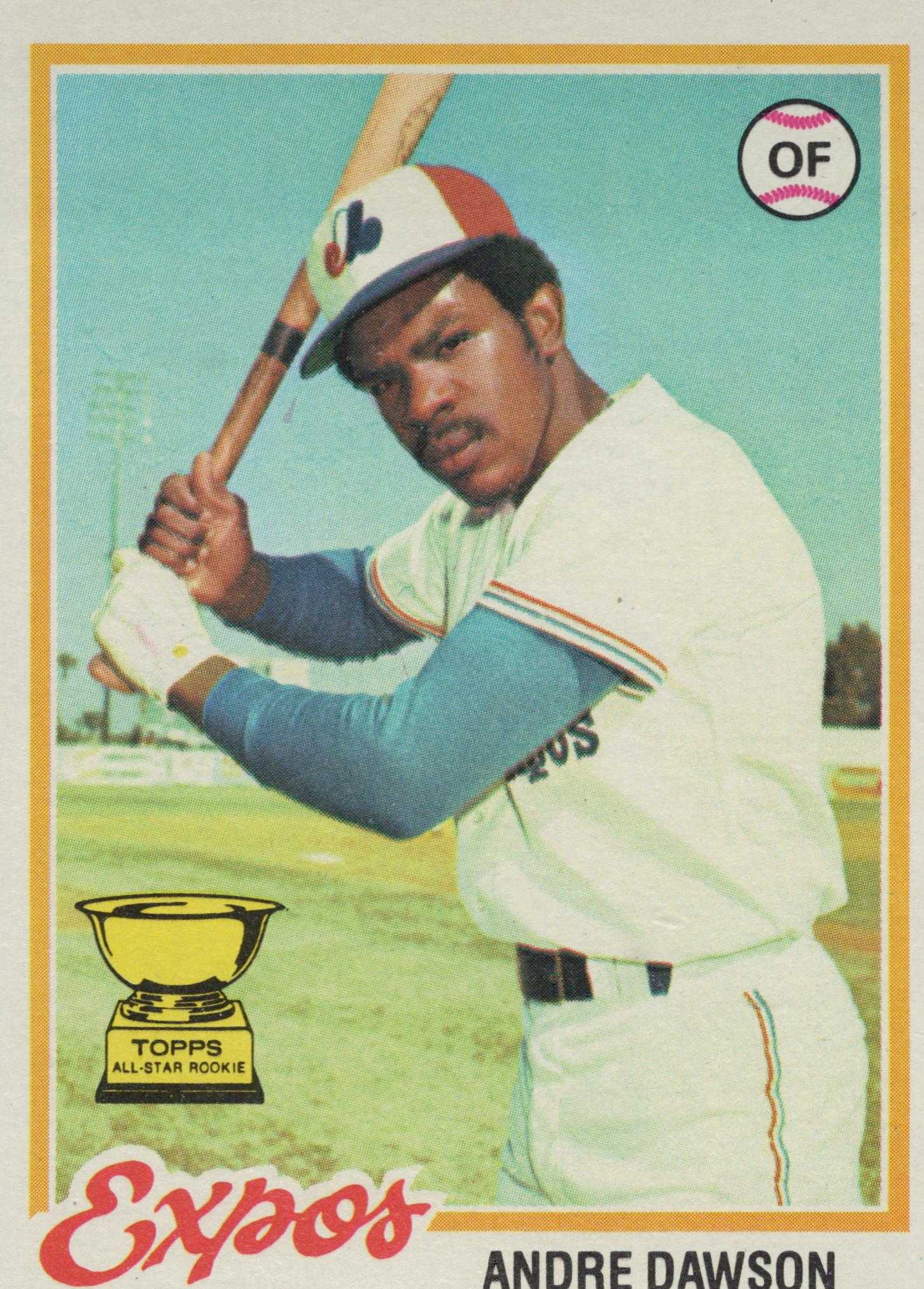 Andre Dawson Topps 1977 MLB Andre Dawson RC Montreal Expos Topps All Star Rookie HOF Card