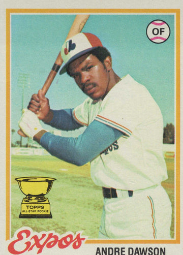 Andre Dawson Topps 1977 MLB Andre Dawson RC Montreal Expos Topps All Star Rookie HOF Card