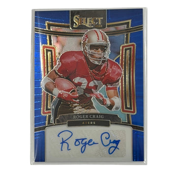 /99 Roger Craig 2023 Panini Select Auto SIG-RCR NFL San Francisco 49ers