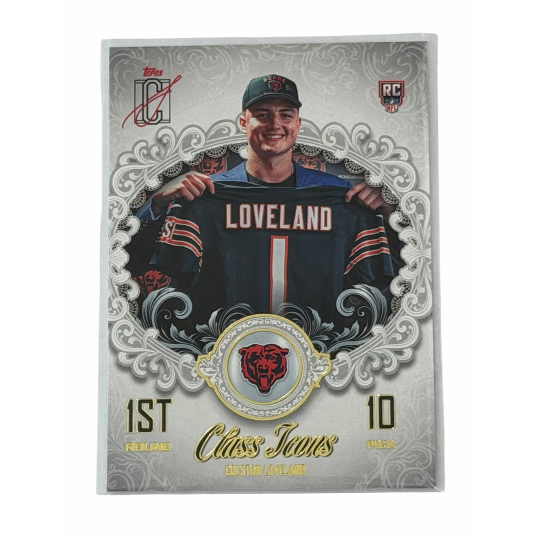 Colston Loveland RC 2025 Topps Signature Colston Loveland RC 2025 Topps Signature Class NFL Chicago Bears Class Icons Ins