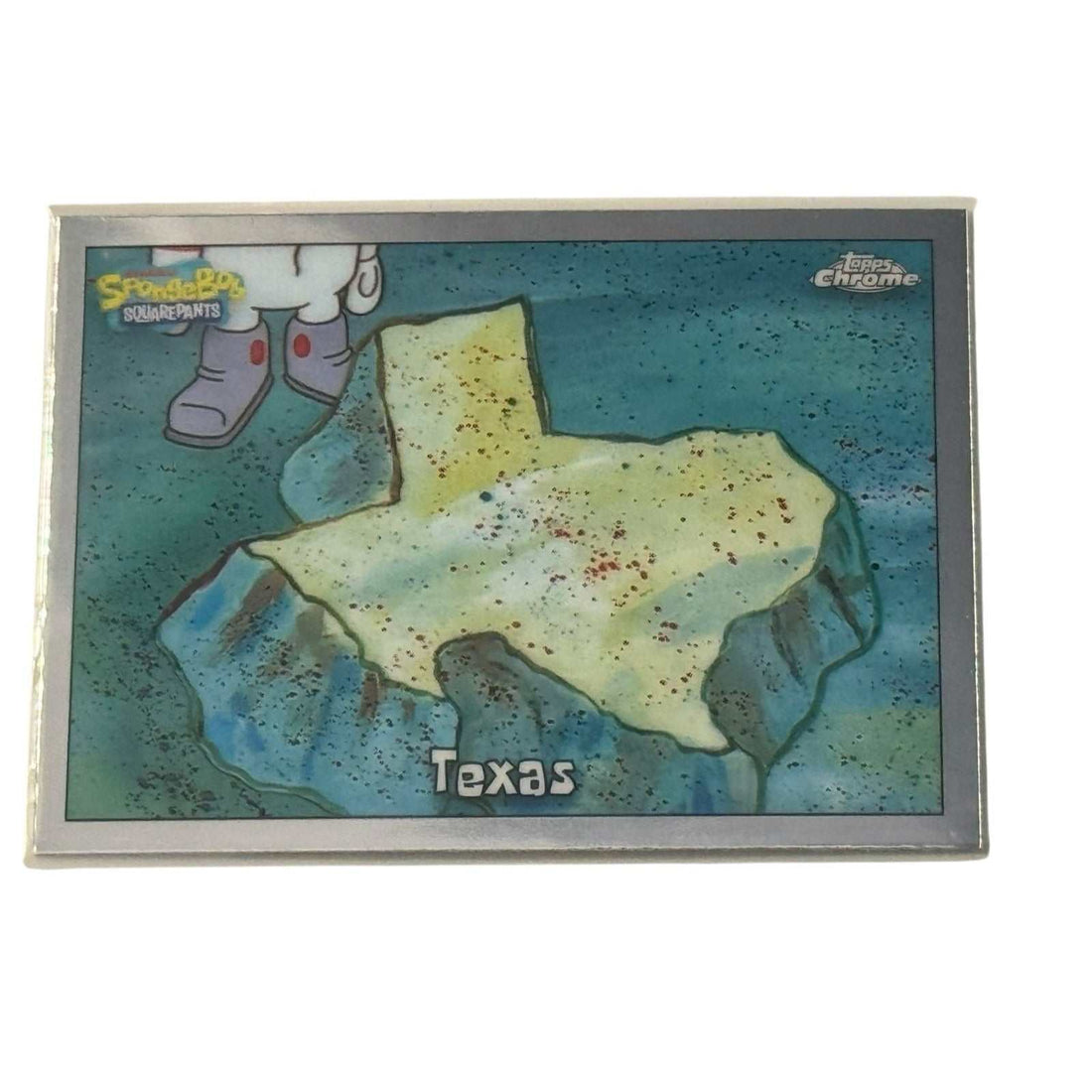 2025 Topps Chrome SpongeBob 25th Anniversary Texas trading card NM condition