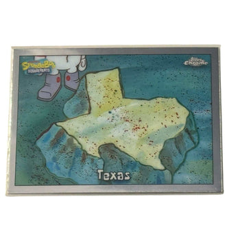 2025 Topps Chrome SpongeBob 25th Anniversary Texas trading card NM condition
