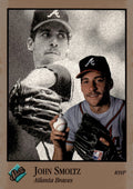 1992 Leaf Studio John Smoltz MLB Atlanta Braves Baseball Card 10 - Hall Of Fame*