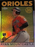 Ryan Mountcastle RC 2021 Topps Chrome 1986 ROOKIE REFRACTOR MLB Orioles #86BC-17