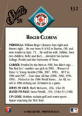 1992 Leaf Studio Roger Clemens MLB Boston Red Sox Baseball Card 132 Hall of Fame