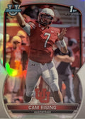 CAM RISING 2022 BOWMAN U 1ST BOWMAN CHROME CARD #76 NCAA UTAH UTES NFL DRAFT !