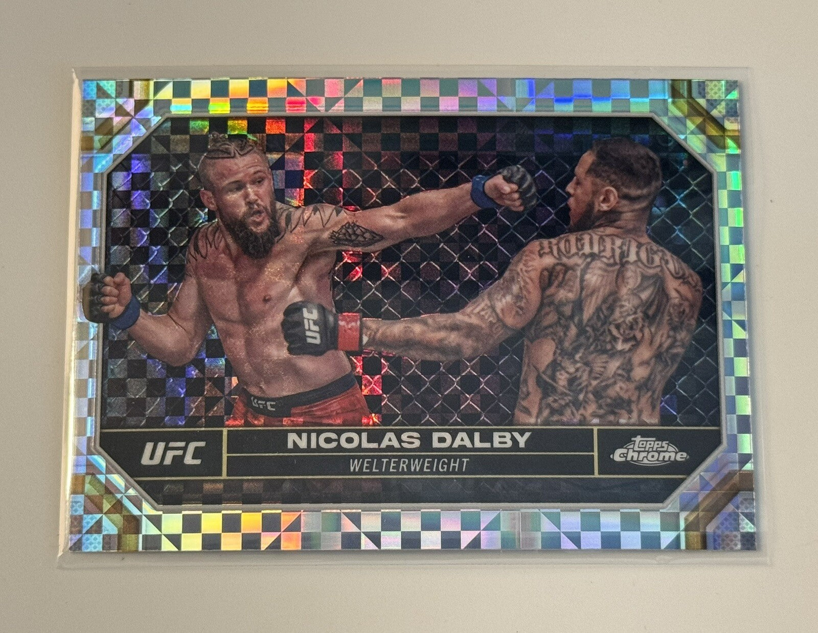 Nicolas Dalby Prizm Refractor UFC 2024 Topps Chrome Welterweight UFC Debut #149