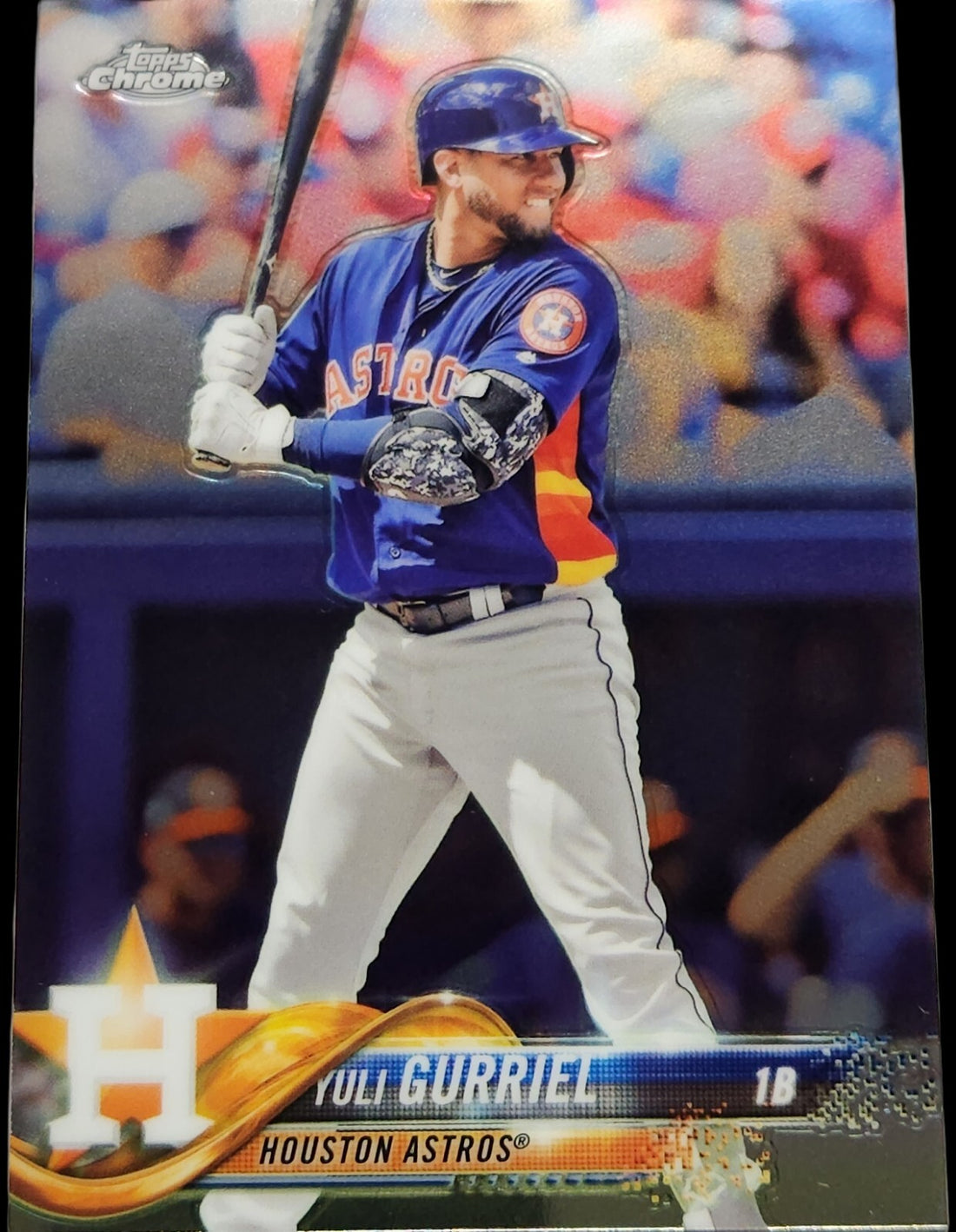 2018 Topps Chrome -Yuli Gurriel* Card #168 MLB Houston Astros 2022 World Champs*