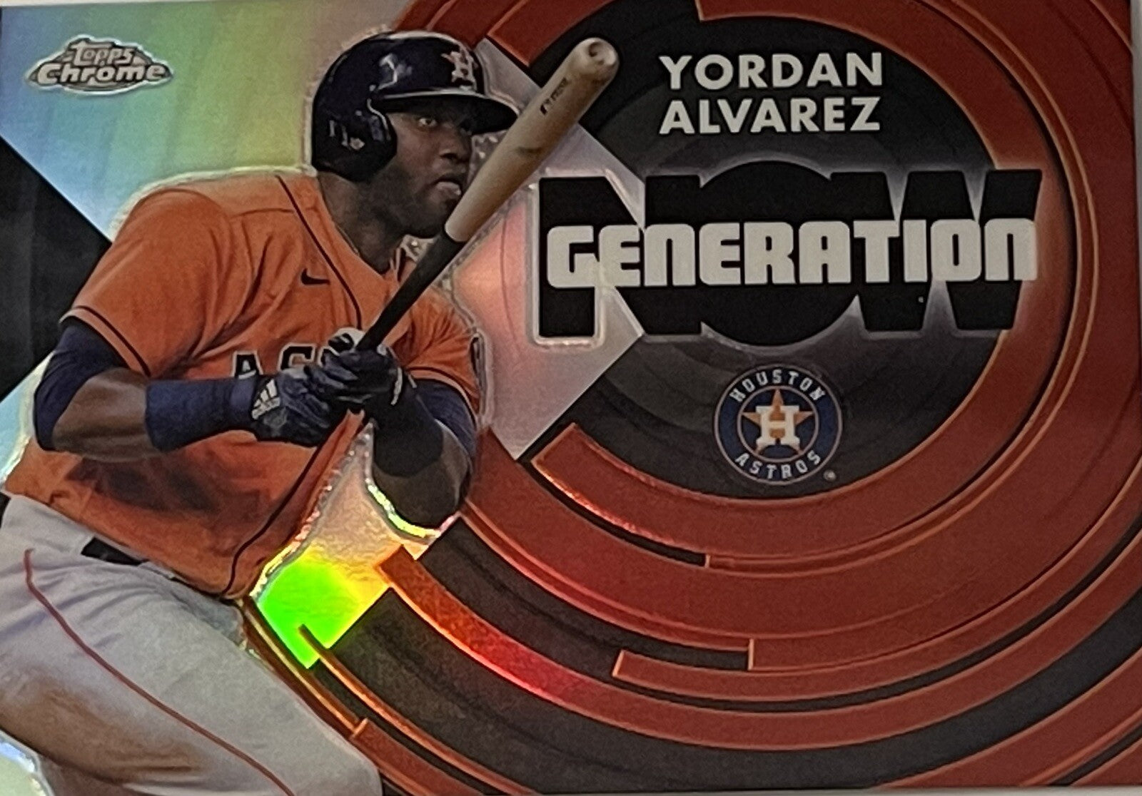 2022 Topps Chrome Update Yordan Alvarez Generation Now #GNC-16 MLB World Champs!