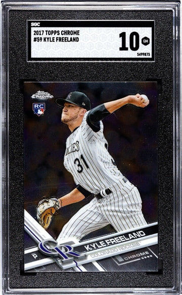 2017 Topps ChromeKyle Freeland RC* MLB Colorado Rockies Rookies Card #59 SGC 10*