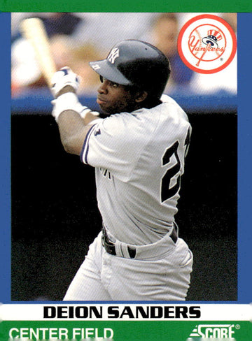 1991 Score 100 Rising Stars #6 Deion Sanders