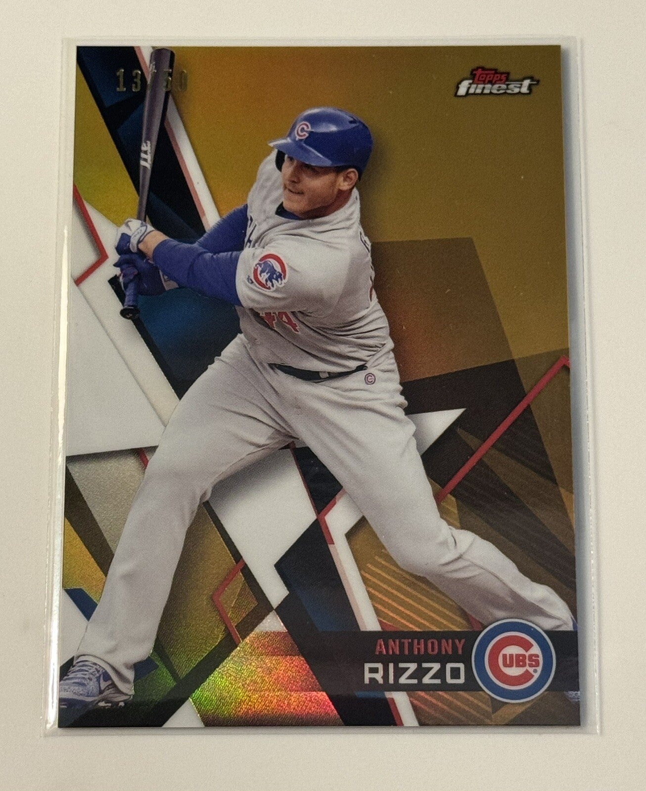 13/50* Anthony Rizzo 2018 Topps Finest Chrome Refractor* MLB Cubs/NY Yankees #37
