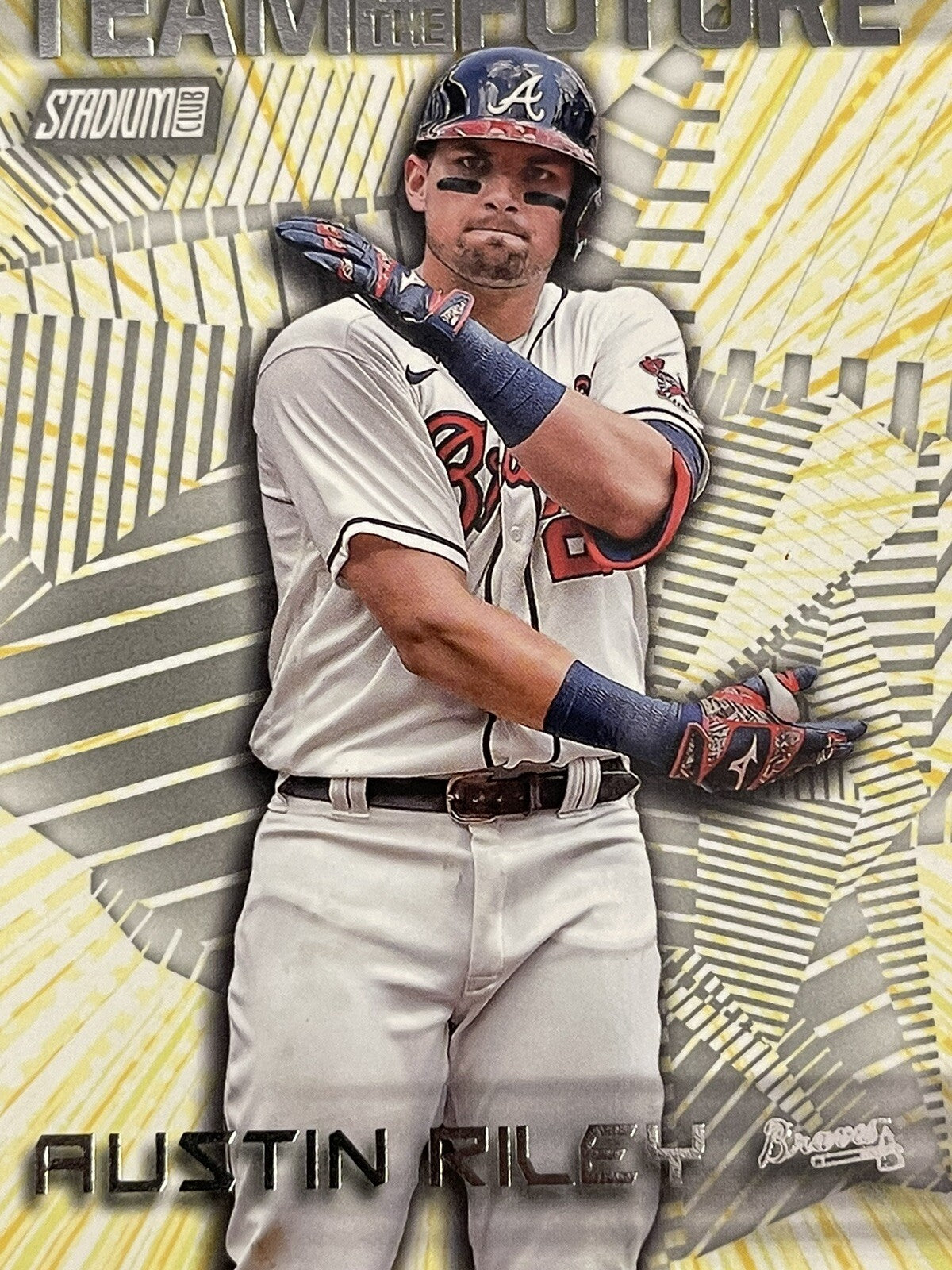 2022 Topps Stadium Club Austin Riley Team Of The Future Insert #TOF-9 MLB Braves
