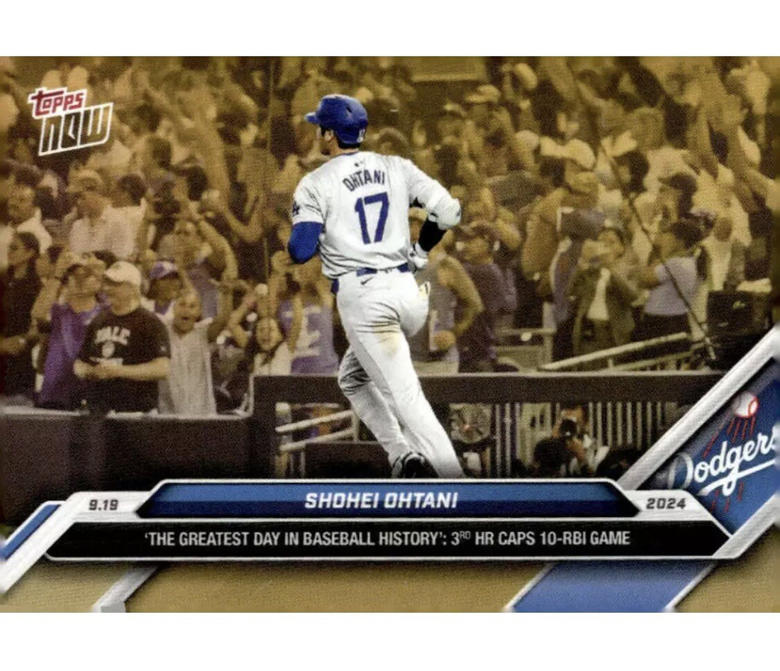 SHOHEI OHTANI GOLD SP 2024 Topps NOW Bonus Card #ODB38 3 HR Game MLB LA Dodgers*