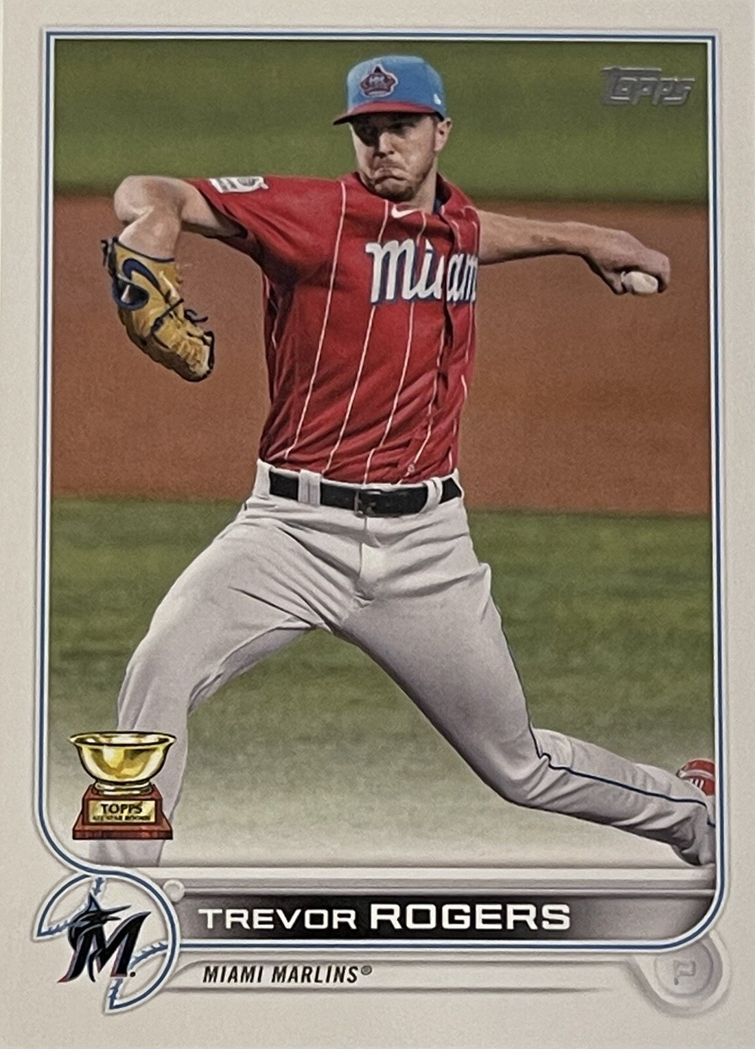 2022 Topps Series 1 Trevor Rogers - 1st Edition #24 - MLB Miami Marlins Baseball