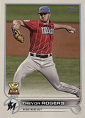 2022 Topps Series 1 Trevor Rogers - 1st Edition #24 - MLB Miami Marlins Baseball