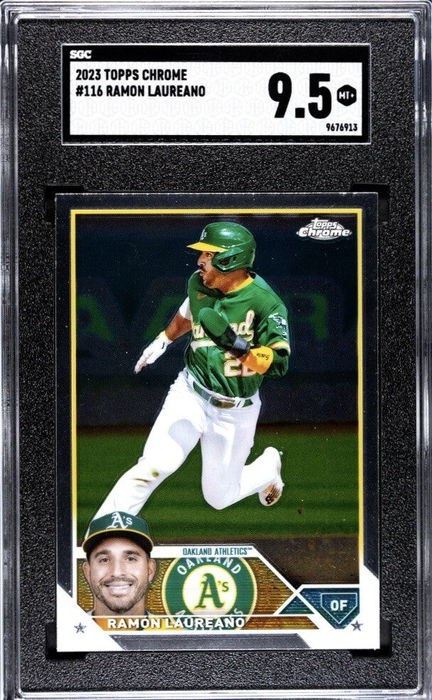 2023 Topps Chrome Ramon Laureano Oakland Athletics MLB Baseball Card 116 SGC 9.5