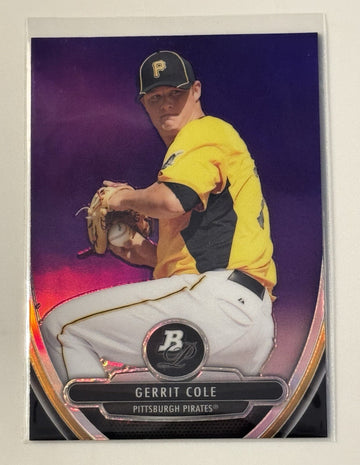 Gerrit Cole PIRATES 2013 TOPPS Bowman Platinum Refractor MLB Yankees BPCP4 MINT!
