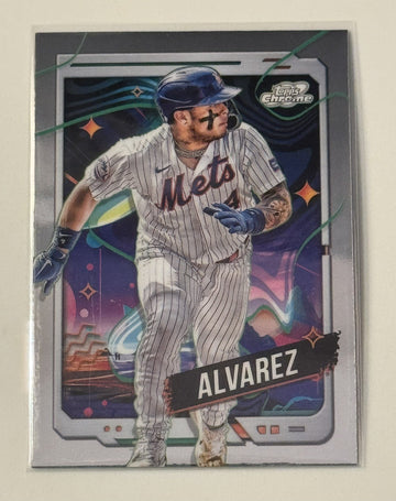 2024 Topps Chrome Cosmic Francisco Alvarez* - MLB New York Mets Baseball Card 71