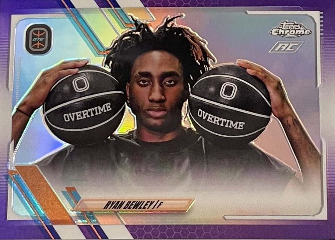 Ryan Bewley* RC 2021-22 Topps Chrome OTE Baske #6 Rookie Purple Refractor 69/299