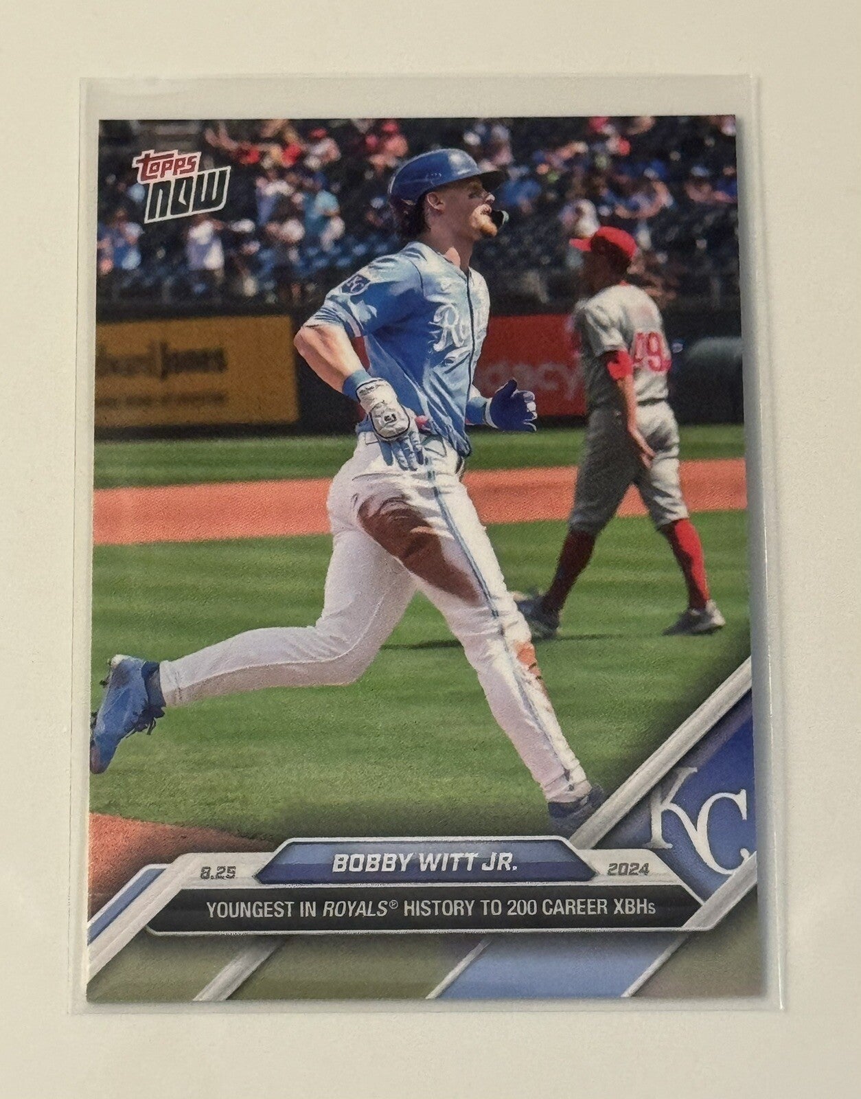 Bobby Witt Jr. Limited Run - 2024 Topps Now MLB Royals 200 XBHs History Card 596