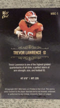 2021 Wild Card Matte Gold Trevor Lawrence MBC-1 Rc Rookie - Clemson University.
