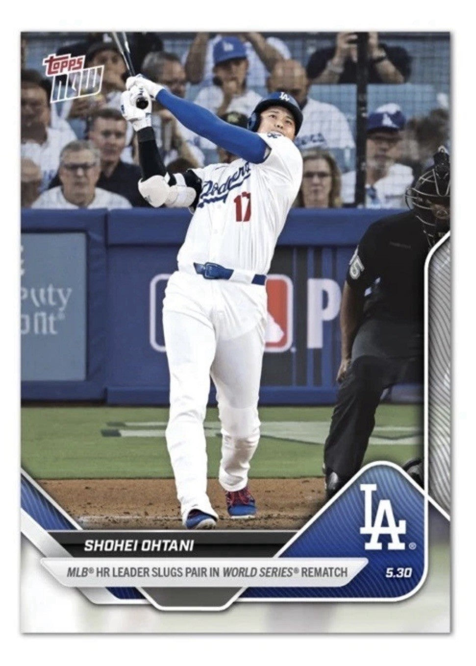 Shohei Ohtani* 2 HRs - 250 World Series Rematch - 2025 MLB Topps NOW - Card #238