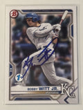Bobby Witt JR Auto 2021 Bowman 1st Edition Draft #BD-47 - MLB Kansas City Royals