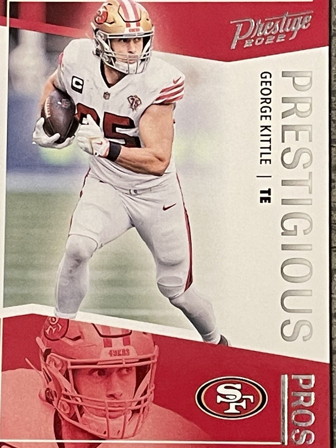 GEORGE KITTLE 2022 Panini Prestige Prestigious Pros Insert #PP-11 MINT! NFL 49’s