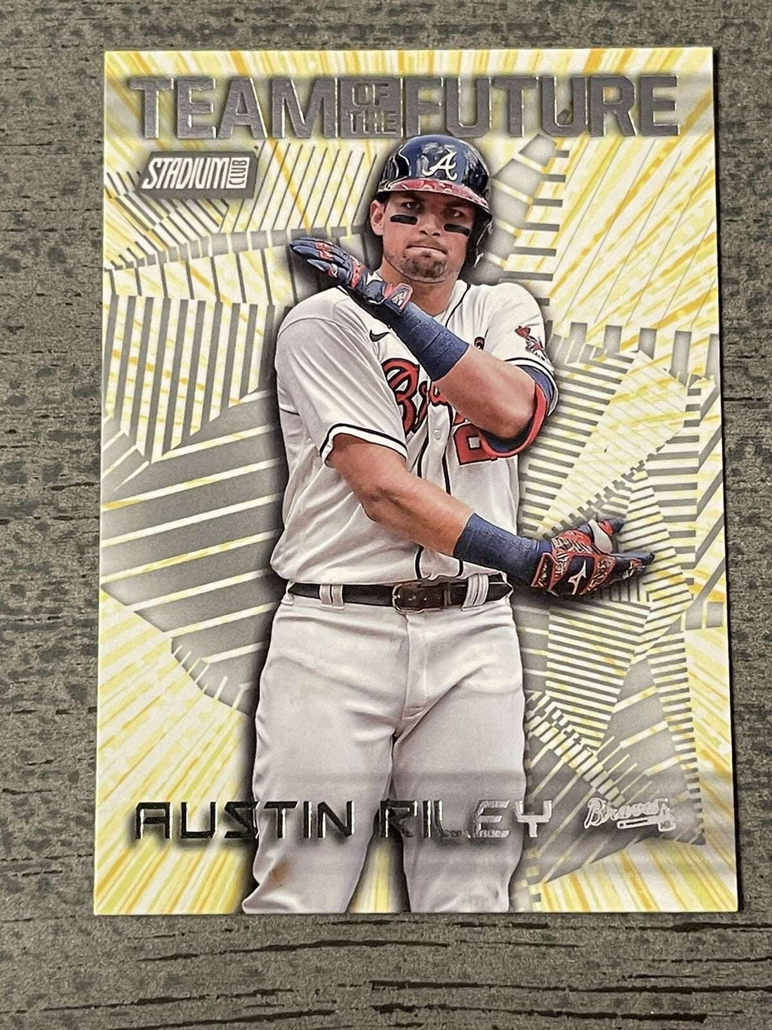 2022 Topps Stadium Club Austin Riley Team Future insert baseball card Braves MLB