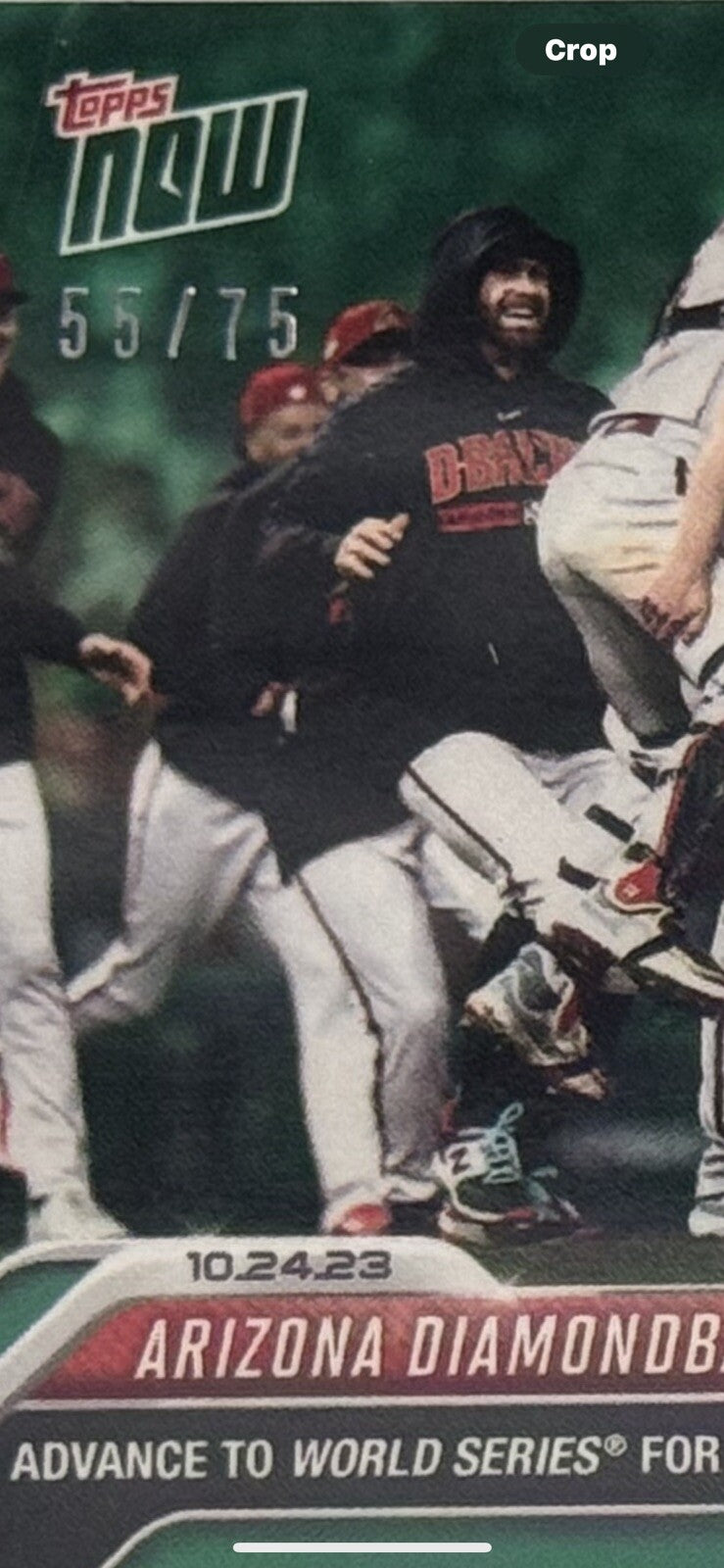 55/75 Arizona DBacks Advance World Series 2023 MLB TOPPS NOW Baseball Card 1044B