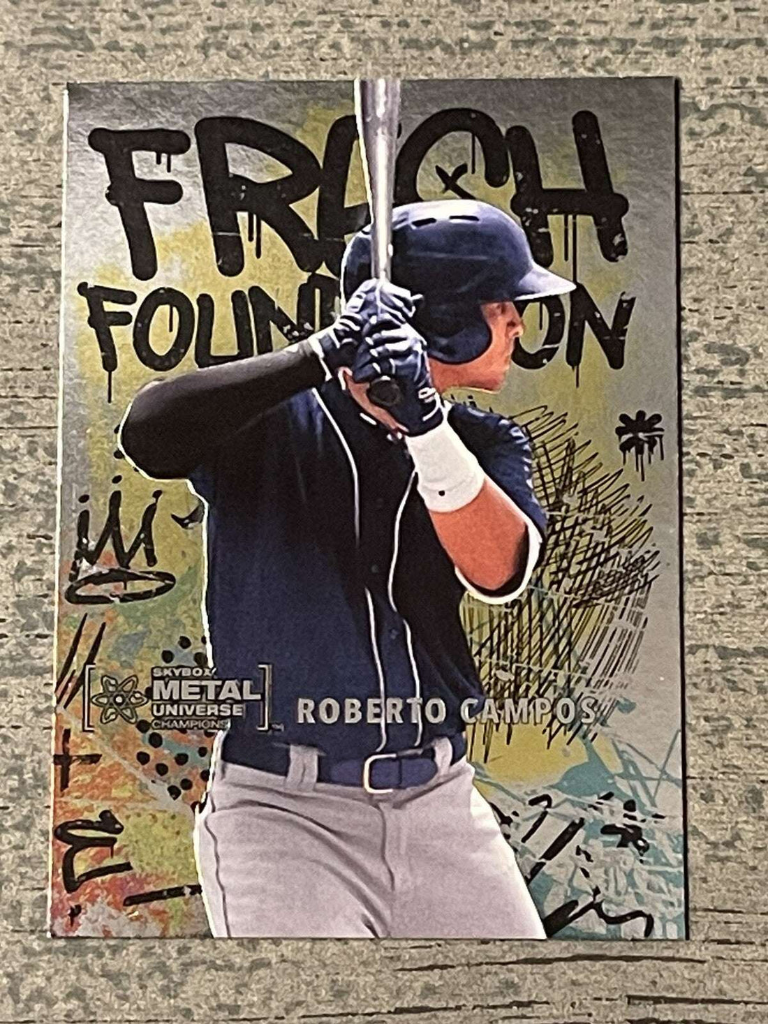 2021 Skybox Metal Universe Roberto Campos Fresh Foundations Copper #FF39 MLB rookie card