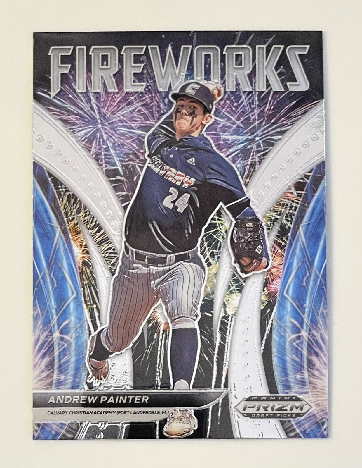 2021 Prizm Draft Picks ANDREW PAINTER Prizm Fireworks Card #F-AP MLB Phillies