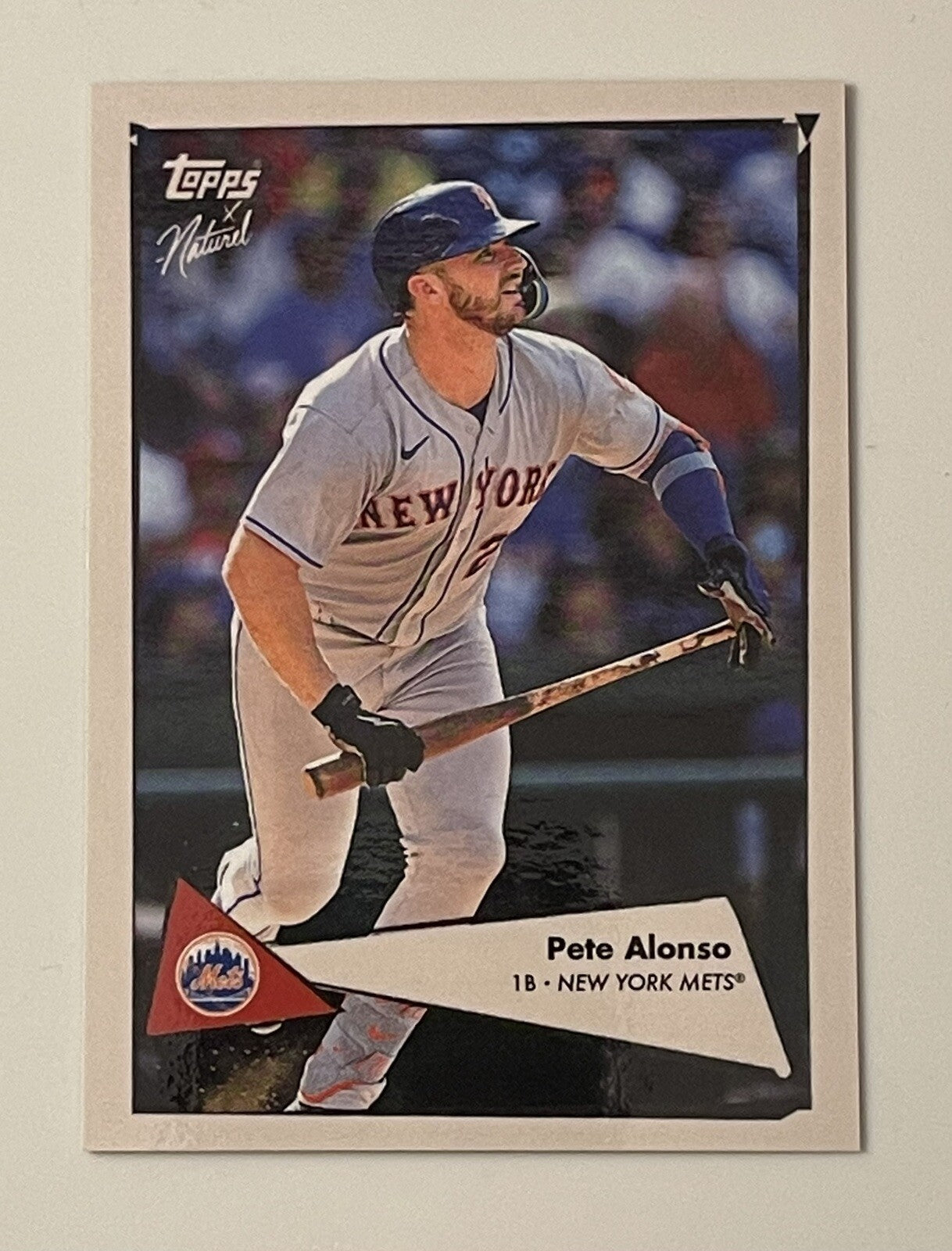 2022 Topps X 1952 - Naturel - Pete Alonso Card #32 - MLB New York Mets Baseball