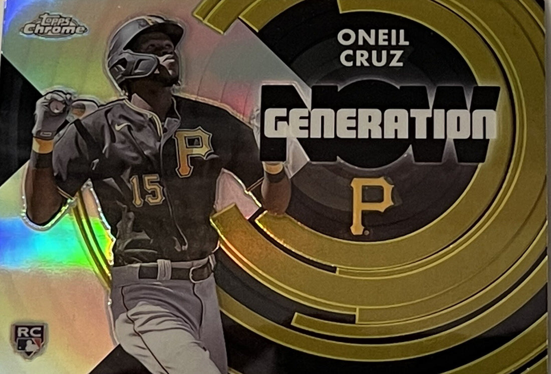 2022 TOPPS CHROME Update Oneil Cruz* RC Refractor* Generation Pittsburgh Pirates