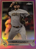 Joe Musgrove 2022 Topps Chrome Card #11, Pink Refractor, San Diego Padres MINT!