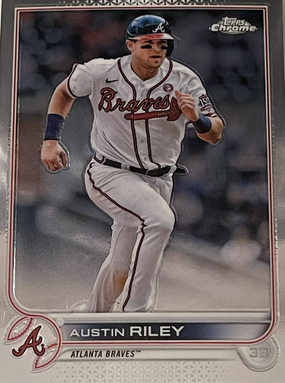 Austin Riley 2022 Topps Chrome Card #116 MLB Atlanta Braves - World Series Champ