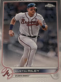 Austin Riley 2022 Topps Chrome Card #116 MLB Atlanta Braves - World Series Champ