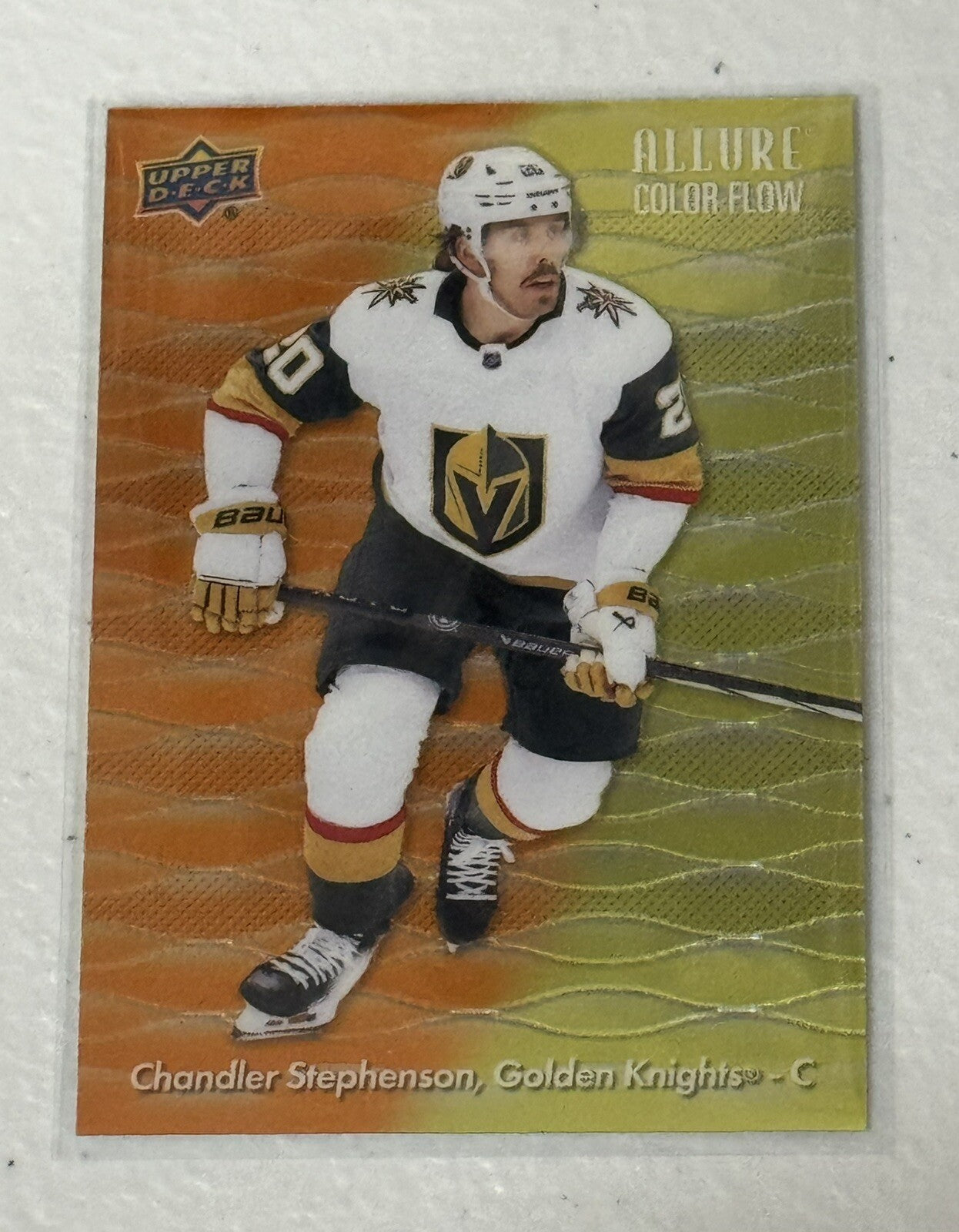 Chandler Stevenson* Golden Knights 23-24 NHL Allure Color Flow Red-Orange #CF-21