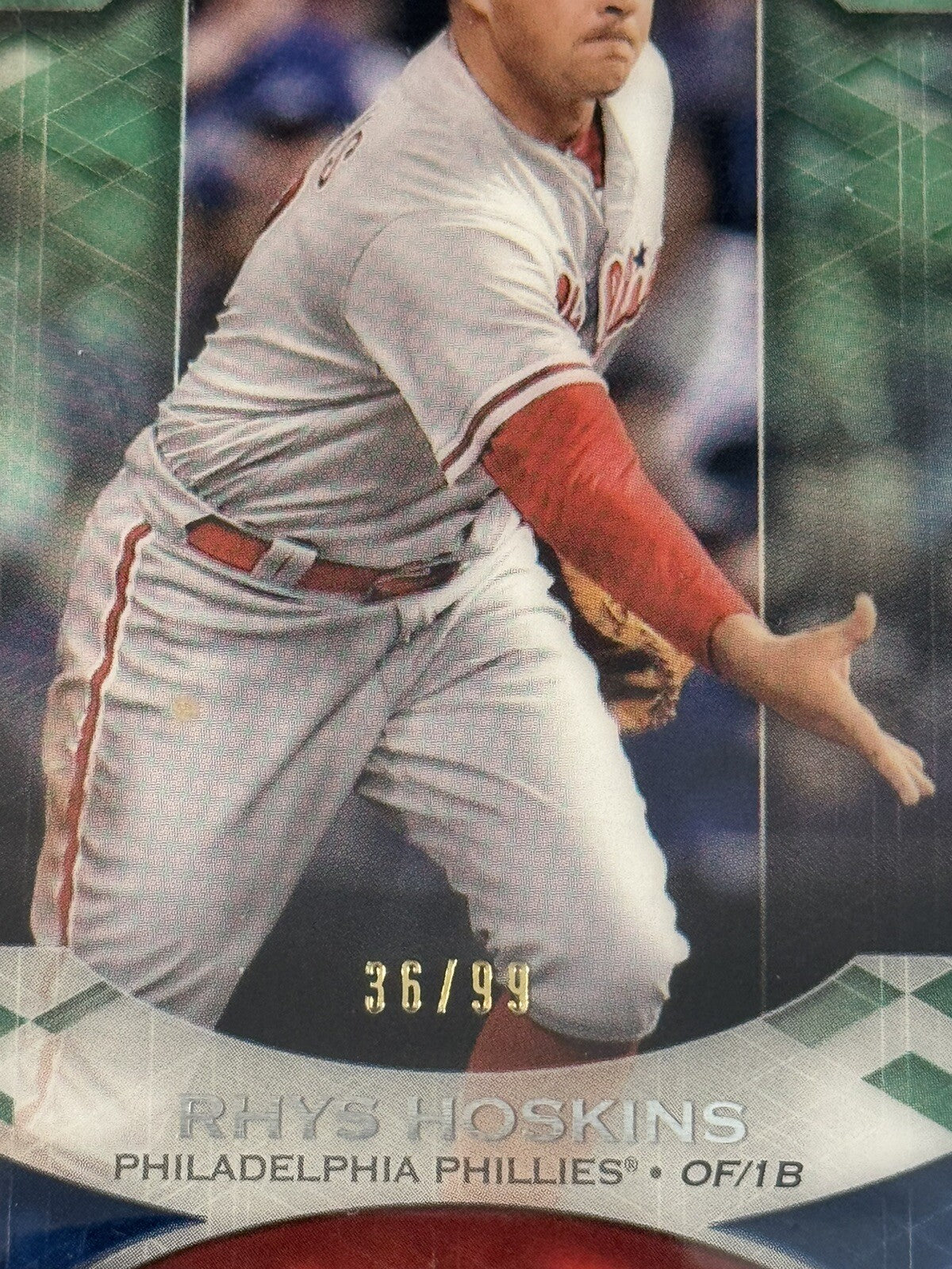 36/99* 2019 Topps Tribute Rhys Hoskins MLB NL Philadelphia Phillies Baseball #79