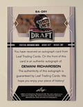 Denani Richardson RC Auto 2022 Leaf Draft Rookie #BA-DR1 - NCAA Texas A&M Aggies