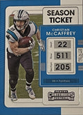 Christian McCaffrey 2021 Contenders Football Season Ticket NFL Card #15 Panthers